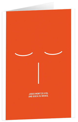 Jedes Wort zu viel - Faltkarten (5 Stück)