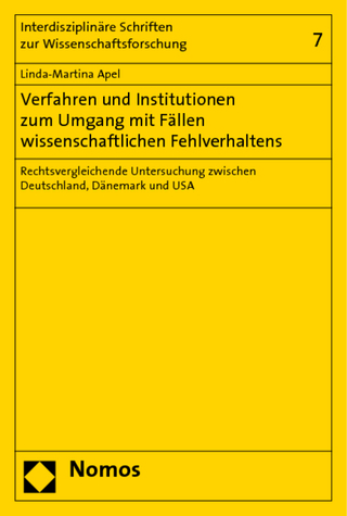 Verfahren und Institutionen zum Umgang mit Fällen wissenschaftlichen Fehlverhaltens