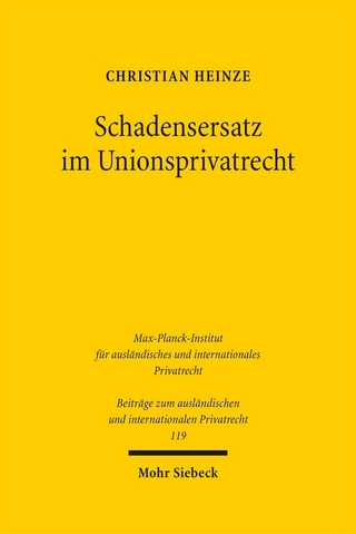 Schadensersatz im Unionsprivatrecht