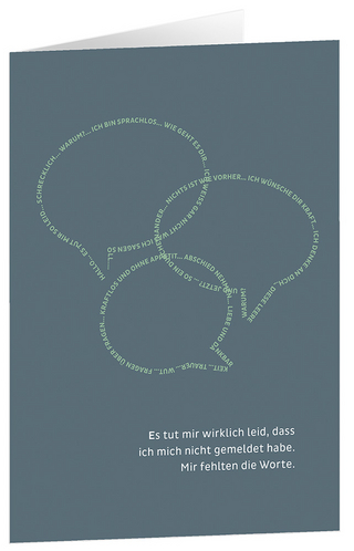 Mir fehlten die Worte - Faltkarten (5 Stück)