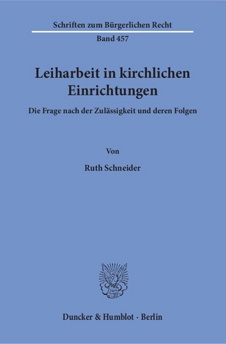 Leiharbeit in kirchlichen Einrichtungen.