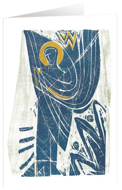 Kunstkarten "Blauer Bote" - 5 St.