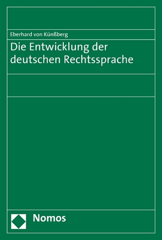 Die Entwicklung der deutschen Rechtssprache