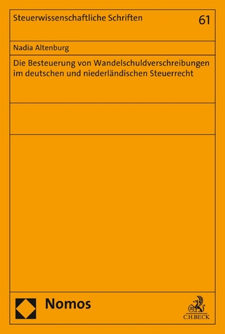 Die Besteuerung von Wandelschuldverschreibungen im deutschen und niederländischen Steuerrecht