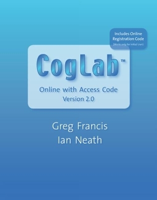 CogLab Online Version 2.0 (with Printed Access Card) - Greg Francis, Ian Neath