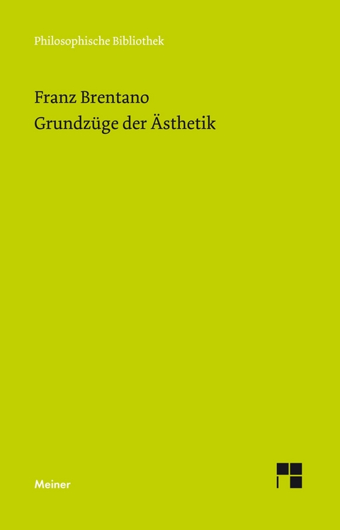 Grundzüge der Ästhetik - Franz Brentano