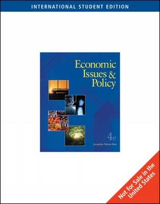 Economic Issues and Policy - Jacqueline Brux