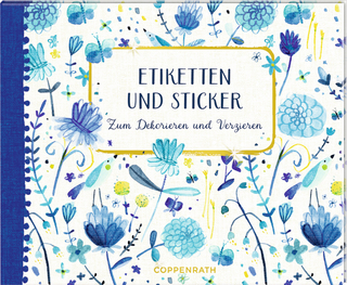 Stickerbuch - Etiketten und Sticker (All about blue)