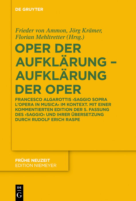 Oper der Aufkl&auml;rung &ndash; Aufkl&auml;rung der Oper - 