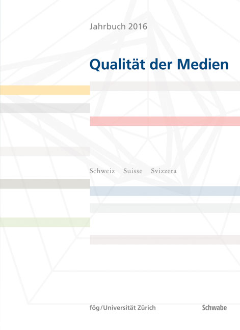 Jahrbuch 2016 Qualit&auml;t der Medien