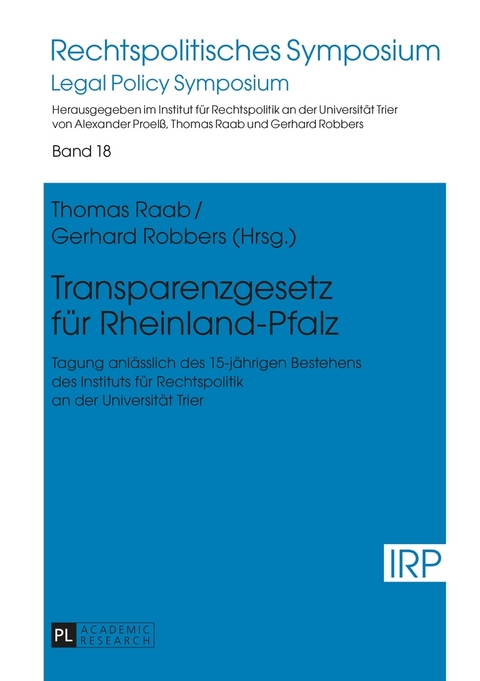 Transparenzgesetz f&uuml;r Rheinland-Pfalz - 