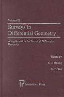 Surveys in Differential Geometry Vol III - 