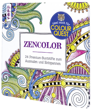 Zencolor Stiftebox mit 24 Buntstiften