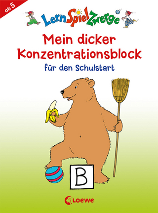 LernSpielZwerge - Mein dicker Konzentrationsblock für den Schulstart