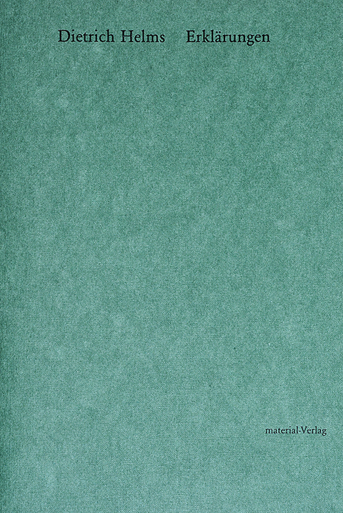 Erkl&auml;rungen - Dietrich Helms