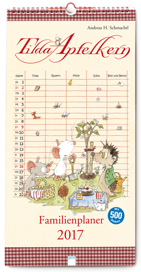Tilda Apfelkern. Familienplaner 2017