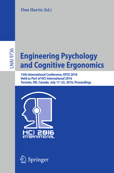 Engineering Psychology and Cognitive Ergonomics - 
