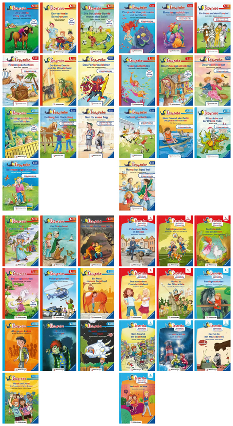 Das gro&szlig;e Leserabe-Silbenpaket &ndash; Komplettbezug Set 1 bis 4, 40 B&auml;nde