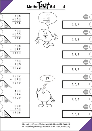 Mathetwist. Rechnen - Spannen - Kontrollieren / 5. Schuljahr. 6 Arbeitskartenprogramme mit jeweils 18 Karten