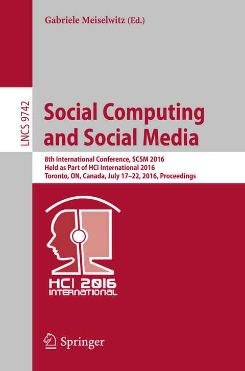 Social Computing and Social Media - 