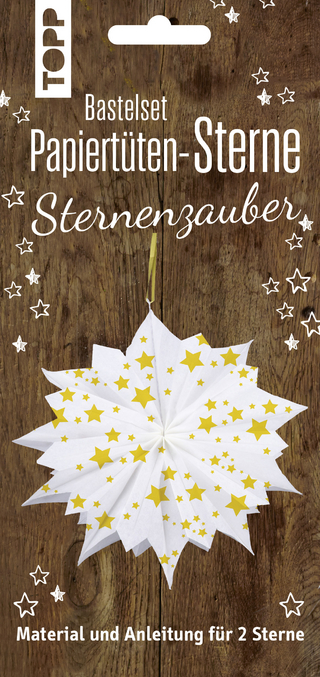 Papiertütensterne Bastelset Sternenzauber