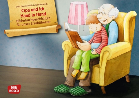 Opa und ich Hand in Hand. Kamishibai Bildkartenset - Lydia Hauenschild