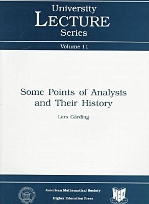 Some Points of Analysis and Their History -  American Mathematical Society