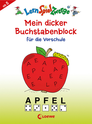 LernSpielZwerge - Mein dicker Buchstabenblock für die Vorschule