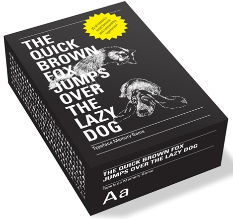 The Quick Brown Fox Jumps Over The Lazy Dog: Typeface Memory Game -  PS.2 Arquitetura + Design