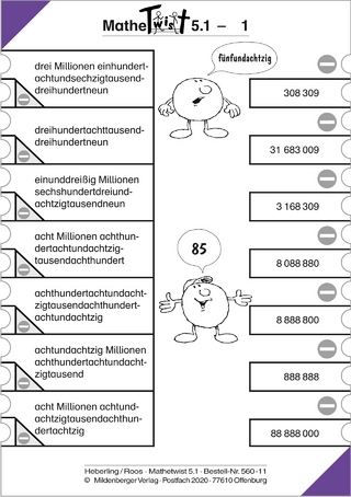 Mathetwist. Rechnen - Spannen - Kontrollieren / 5. Schuljahr. 6 Arbeitskartenprogramme mit jeweils 18 Karten