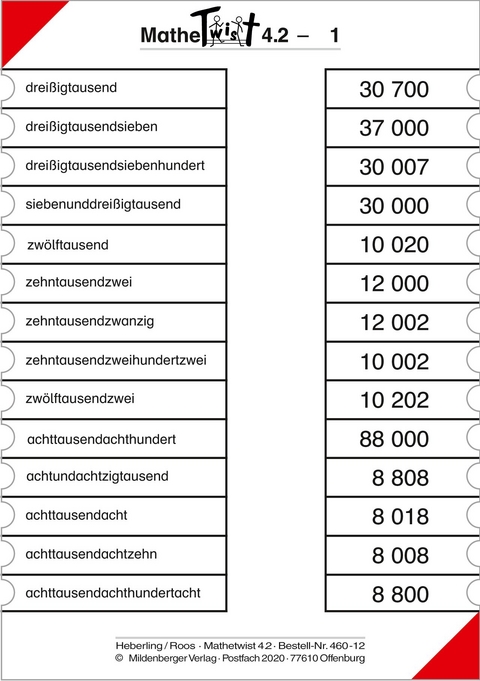 Mathetwist. Rechnen - Spannen - Kontrollieren / 4. Schuljahr. 5 Arbeitskartenprogramme mit jeweils 18 Karten - Wolfgang Heberling, Udo Roos