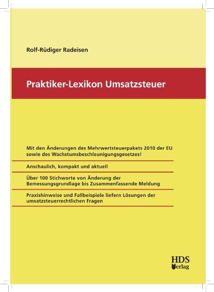 Praktiker-Lexikon Umsatzsteuer - Rolf-R&uuml;diger Radeisen
