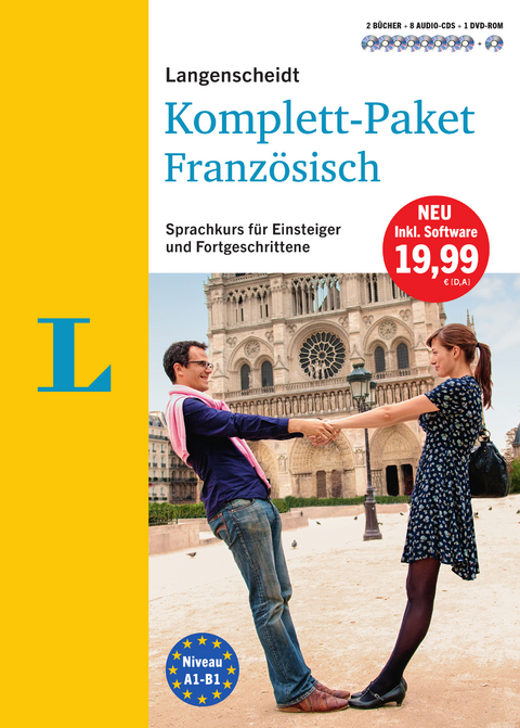Langenscheidt Komplett-Paket Franz&ouml;sisch - Sprachkurs mit 2 B&uuml;chern, 8 Audio-CDs, 1 DVD-ROM, MP3-Download - 