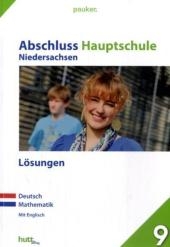 Pauker. Die Lernhilfen / Abschluss Hauptschule Niedersachsen - Lösungen
