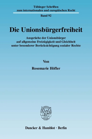 Die Unionsbürgerfreiheit.