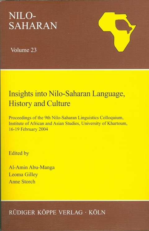 Insights into Nilo-Saharan Language, History and Culture - 