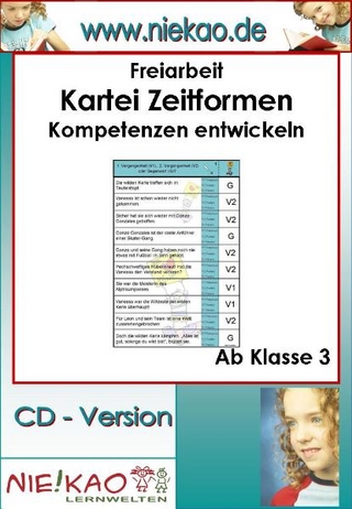 Freiarbeit - Kartei Zeitformen - Kompetenzen entwickeln