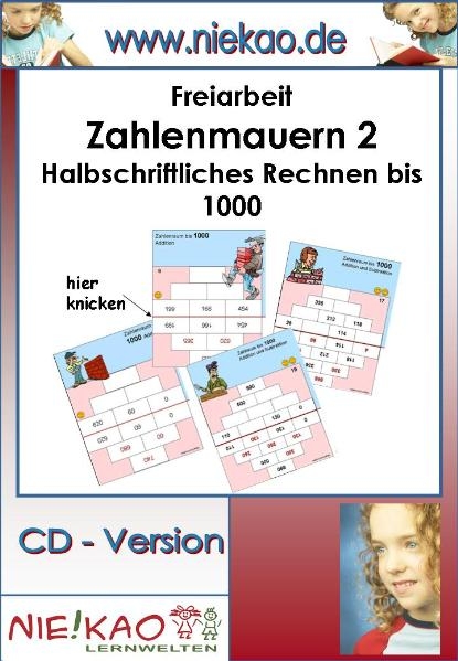 Freiarbeit - Zahlenmauern 2 - Kompetenzen entwickeln - Steffi Kiel