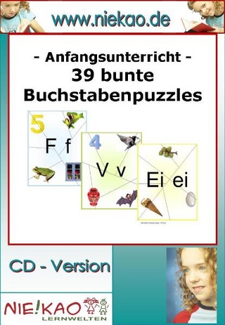 Anfangsunterricht - 39 bunte Buchstabenpuzzles