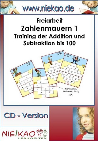 Freiarbeit - Zahlenmauern 1 - Kompetenzen entwickeln