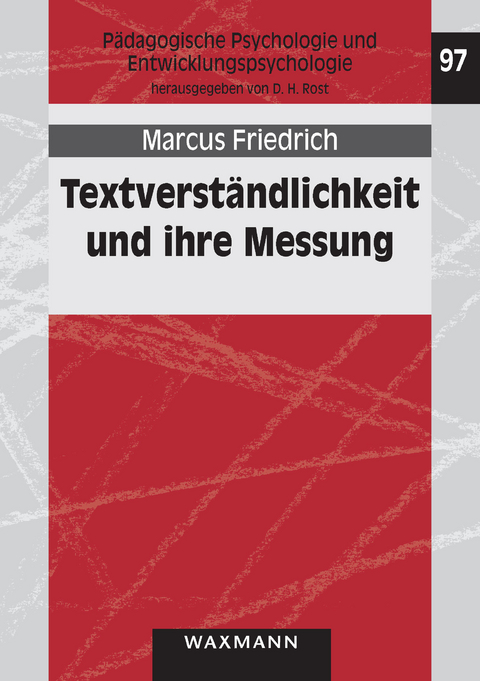 Textverst&auml;ndlichkeit und ihre Messung -  Marcus Friedrich