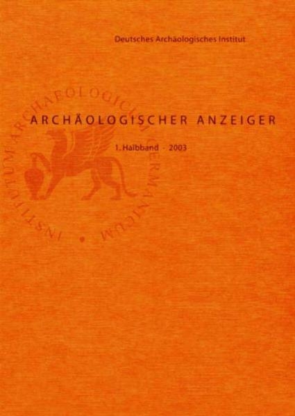 Arch&auml;ologischer Anzeiger - 