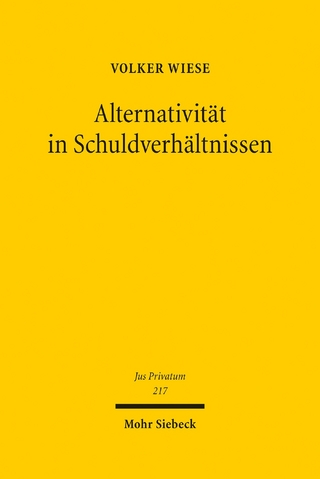 Alternativität in Schuldverhältnissen