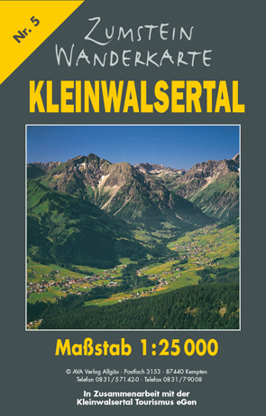 Zumstein Wanderkarte Kleinwalsertal