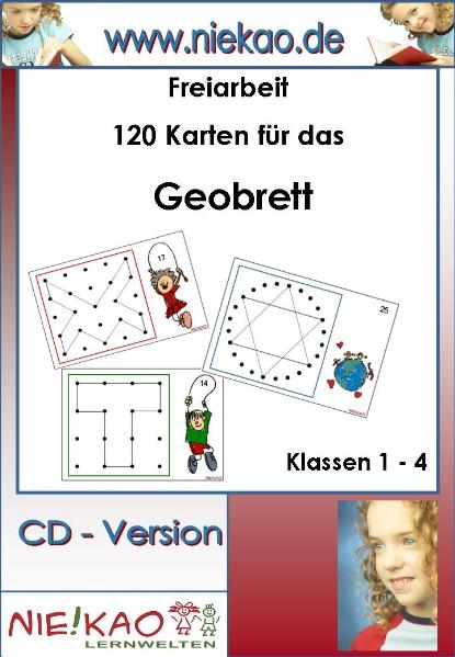 Freiarbeit - 120 Karten f&uuml;r das Geobrett - Steffi Kiel