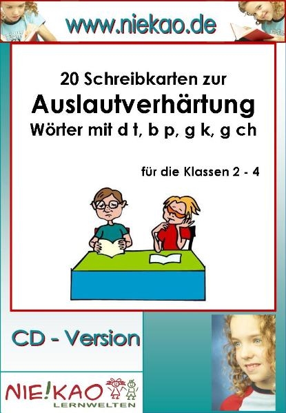 Mit Strategien lernen - Schreibkarten Auslautverh&auml;rtung - Steffi Kiel