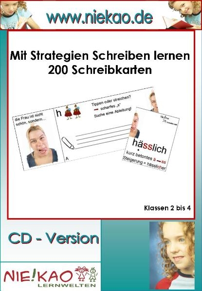 Mit Strategien Schreiben lernen - 200 Schreibkarten - Steffi Kiel