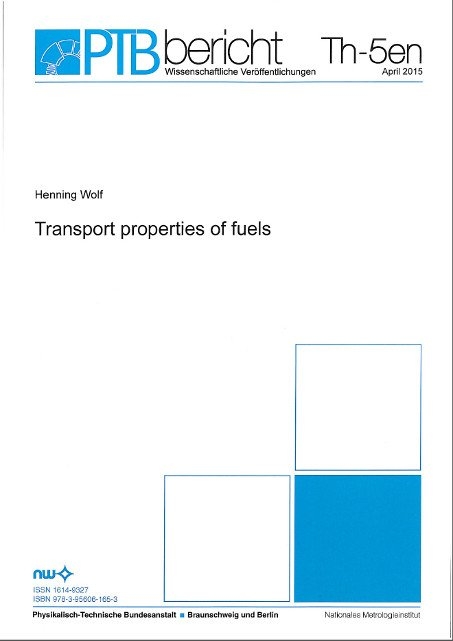 Transport properties of fuels - Henning Wolf