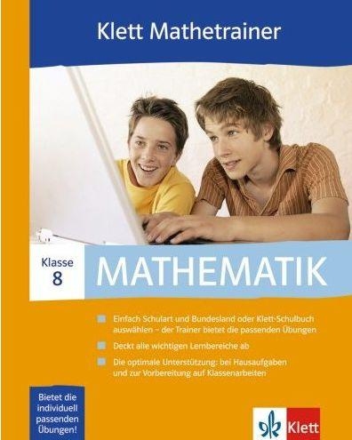 Klett Mathetrainer. Lehrwerksbegleitende Schülersoftware passend... / 8. Schuljahr