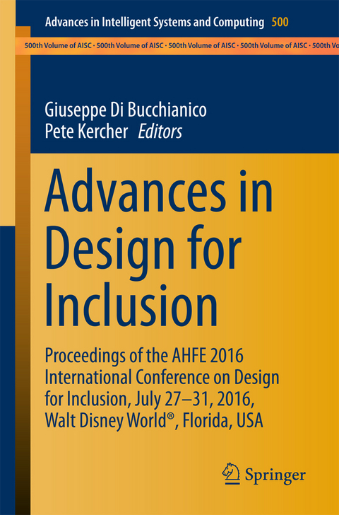 Advances in Design for Inclusion - 